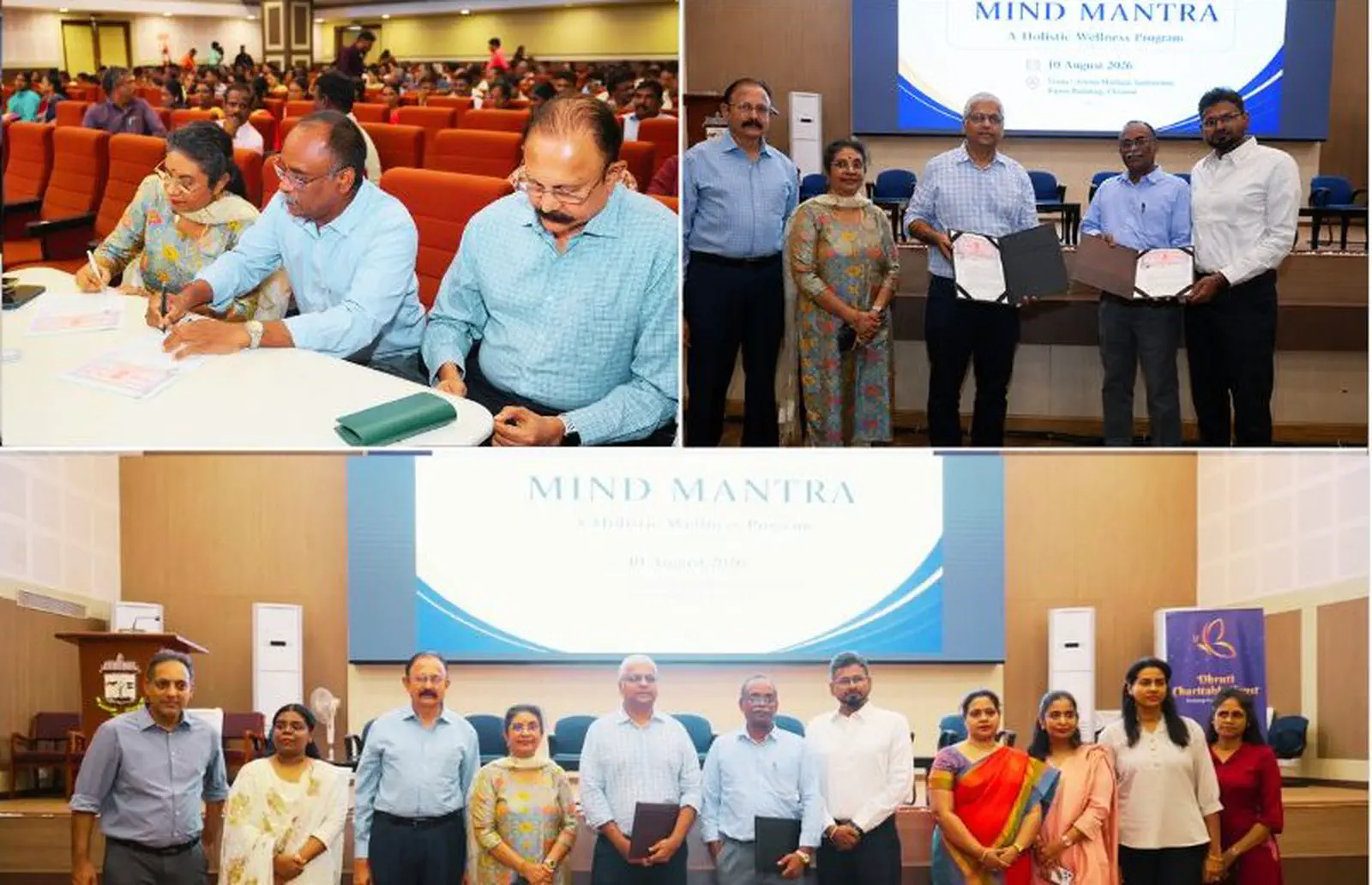 signs MOU with CREDAI Chennai Foundation to implement “Mind Mantra” Greater Chennai Corporation Employees