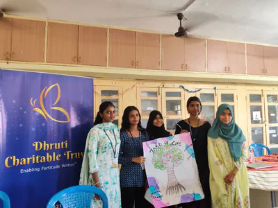 Students participating in the Dhruti PEERS activity 2