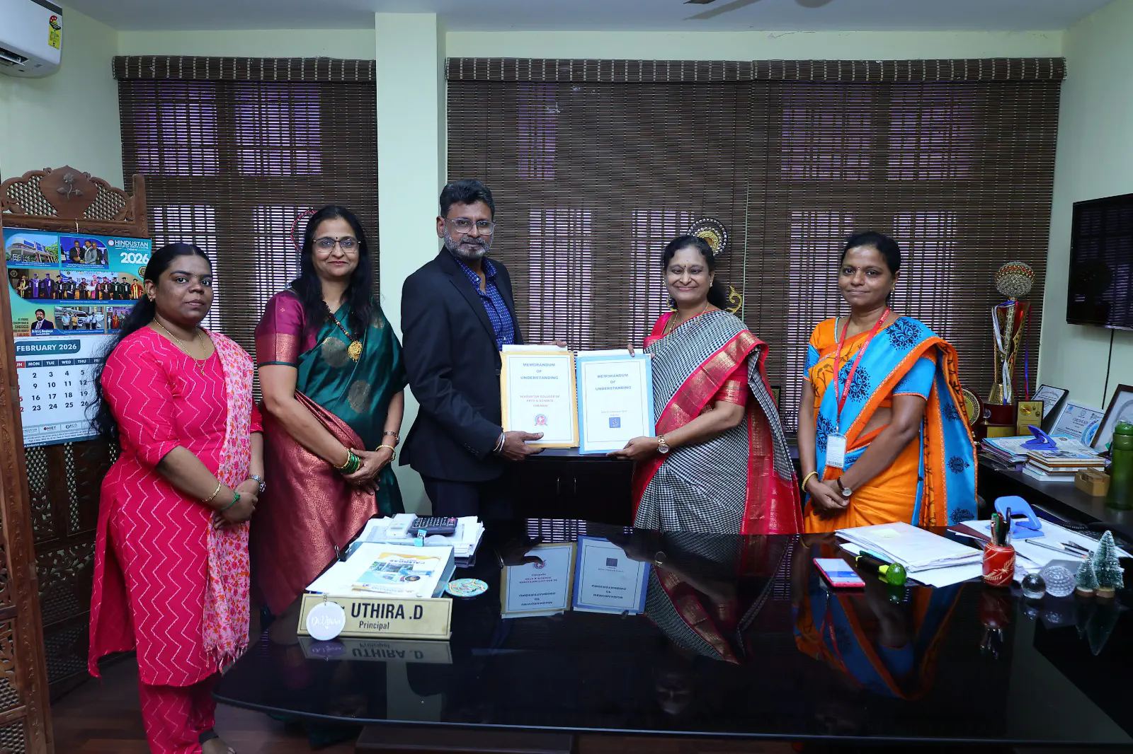 signed an MoU with Hindustan College of Arts & Science (HCAS) , Chennai.